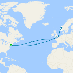 Norwegian Fjords & Roundtrip Transatlantic Crossing from New York