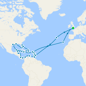 No-Fly Caribbean Grand Tour from Southampton