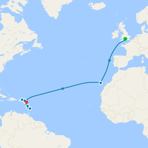 Caribbean Transatlantic from Southampton