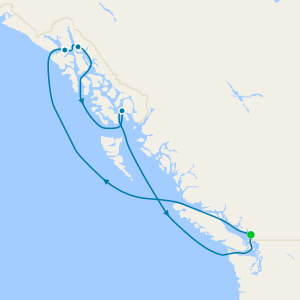 Alaska with Hubbard Glacier from Vancouver