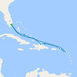 Eastern Caribbean from Miami