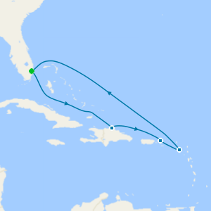 Eastern Caribbean from Ft. Lauderdale