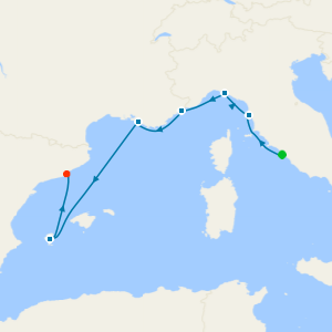 Italy, Spain & French Riviera from Rome