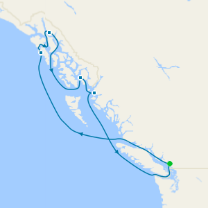 Alaska Inside Passage from Vancouver