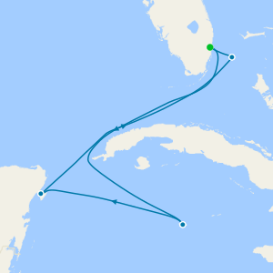 Grand Cayman, Bahamas & Mexico from Ft. Lauderdale