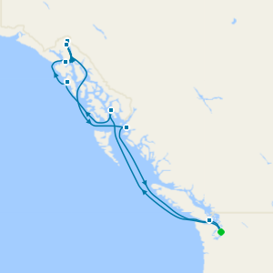 Inside Passage Alaska & Canadian Coasts from Seattle