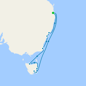 Tasmania from Brisbane