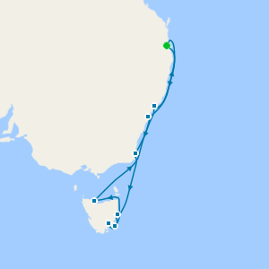 Tasmania from Brisbane