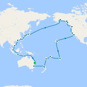 Circle Pacific from Brisbane