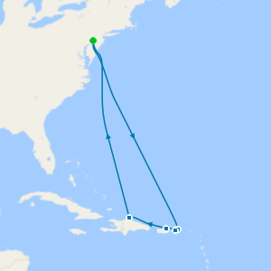 Eastern Caribbean from Philadelphia