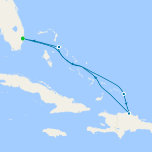 Eastern Caribbean with Bahamas from Fort Lauderdale