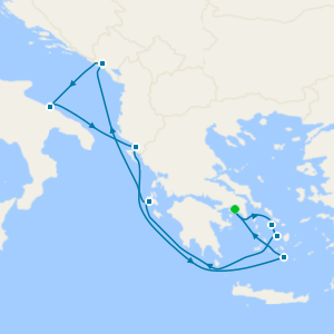 Romantic Turquoise Shores & Archaeological Wonders from Athens