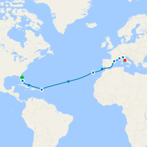 Grand Voyage from Port Canaveral to Rome