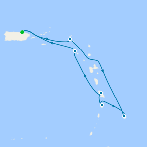 Sunny Miles of Tropical Isles from San Juan