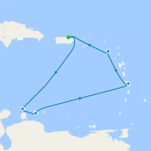 Sunsets in the Lesser Antilles from San Juan