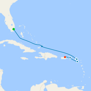 Secluded Isles & Caribbean Havens from Miami