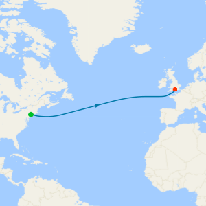 Eastbound Transatlantic Crossing from New York