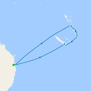 South Pacific from Brisbane