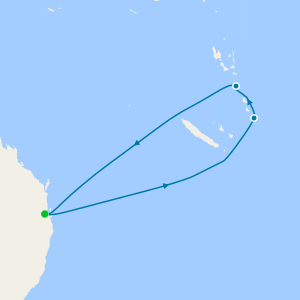 South Pacific from Brisbane