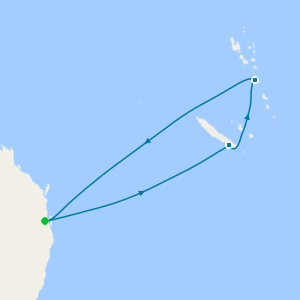 South Pacific from Brisbane