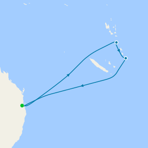 South Pacific from Brisbane