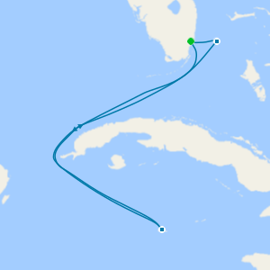 Cayman Isles & Bimini Beach Miles from Miami