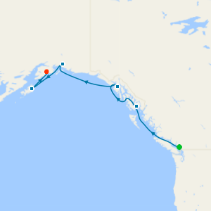 A Journey through Coastal Mists, Placid Waters & Alaskan Adventure from Vancouver