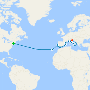 Transatlantic from New York to Ravenna