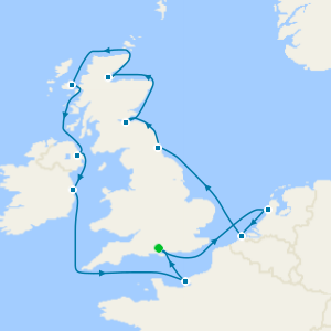 British Isles from Southampton