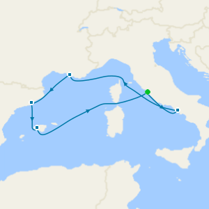 Western Mediterranean from Rome