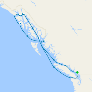 Alaska Inside Passage from Vancouver