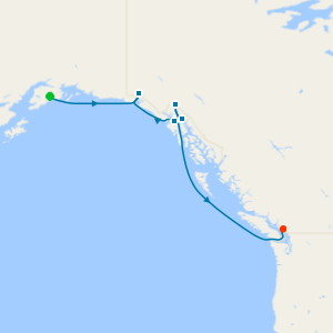 Southbound Alaska & Hubbard Glacier from Seward