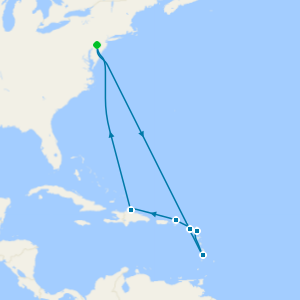 Southern Caribbean from Philadelphia