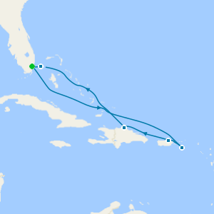 Eastern Caribbean Antilles from Miami