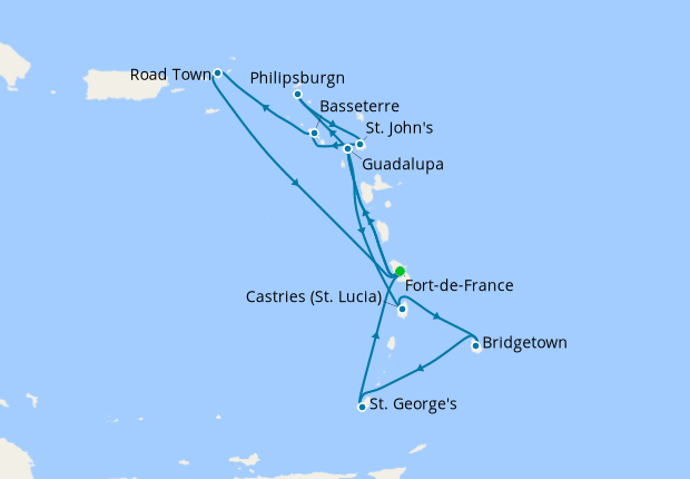 Crociere ai Caraibi da Fort-de-France, MSC Crociere, 18th, January 2025 ...