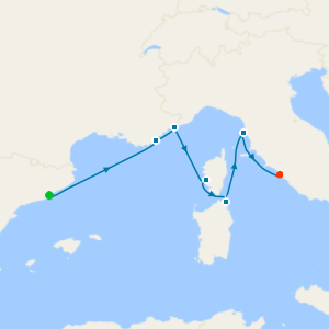da Barcellona a Civitavecchia