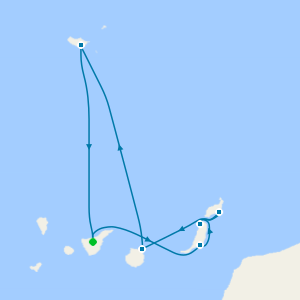 Isole Canarie e Azzorre da Santa Cruz de Tenerife