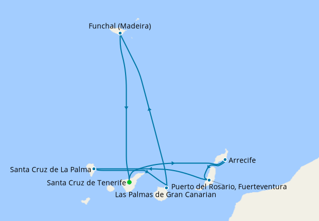 Puerto De La Cruz, Tenerife, Isole Canarie, Spagna: Vista Sopra La