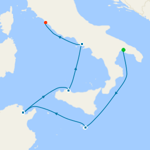 da Taranto a Civitavecchia