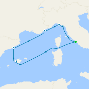 Mediterranean from Civitavecchia (tours to Rome)