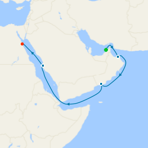 Dubai to Safaga (tours to Luxor)