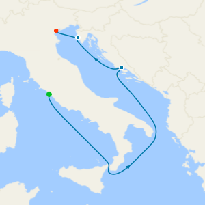 da Civitavecchia a Fusina (Venezia)