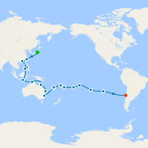 Tokyo to San Antonio (tours to Santiago)