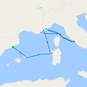 da Barcellona a Civitavecchia