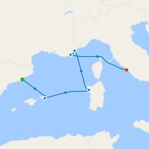 da Barcellona a Civitavecchia