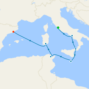 da Civitavecchia a Barcellona