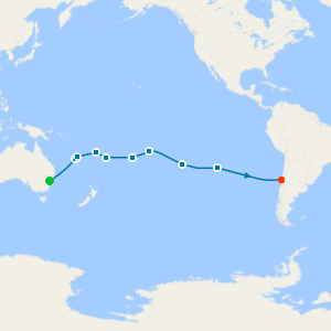 Sydney to San Antonio (tours to Santiago)