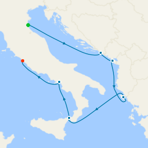da Ravenna a Civitavecchia
